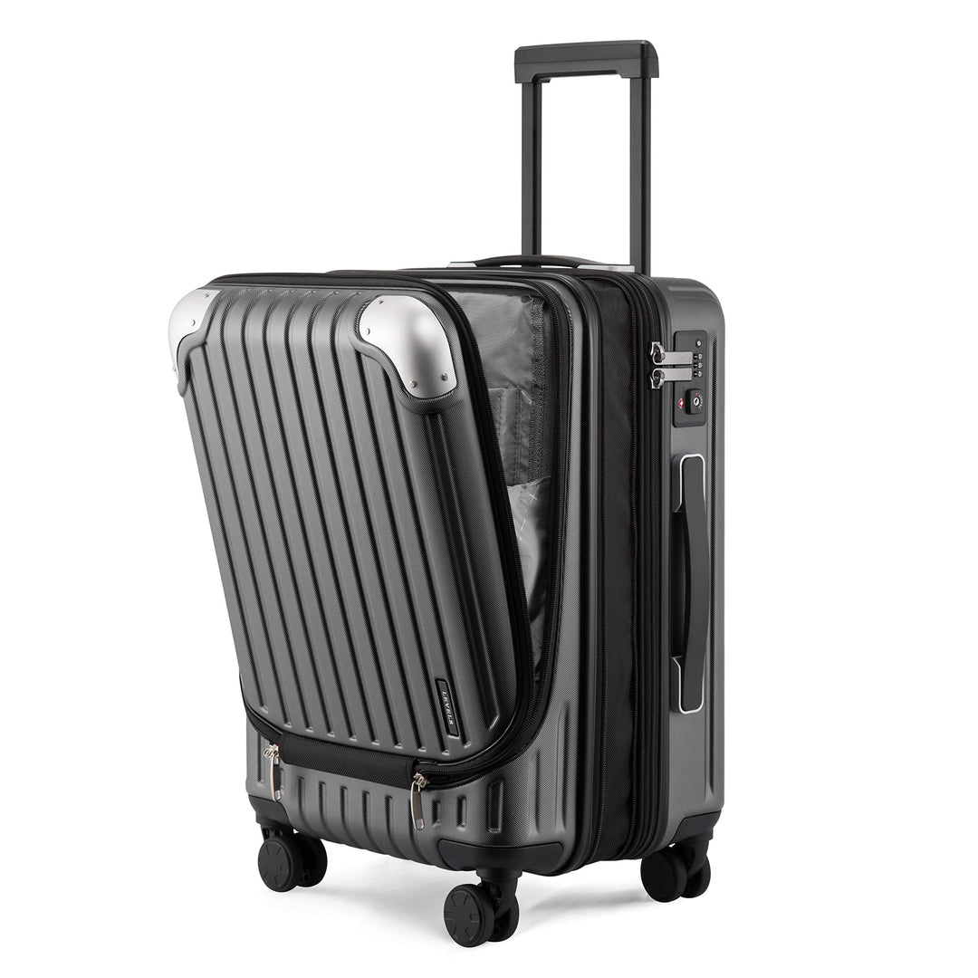 LEVEL8 Koffer Trolleys Leicht ABS+ PC Handgepäck Hartschalen-Koffer Trolley Rollkoffer Reisekoffer E