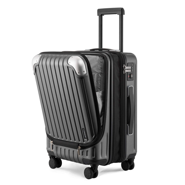 LEVEL8 Koffer Trolleys Leicht ABS+ PC Handgepäck Hartschalen-Koffer Trolley Rollkoffer Reisekoffer E