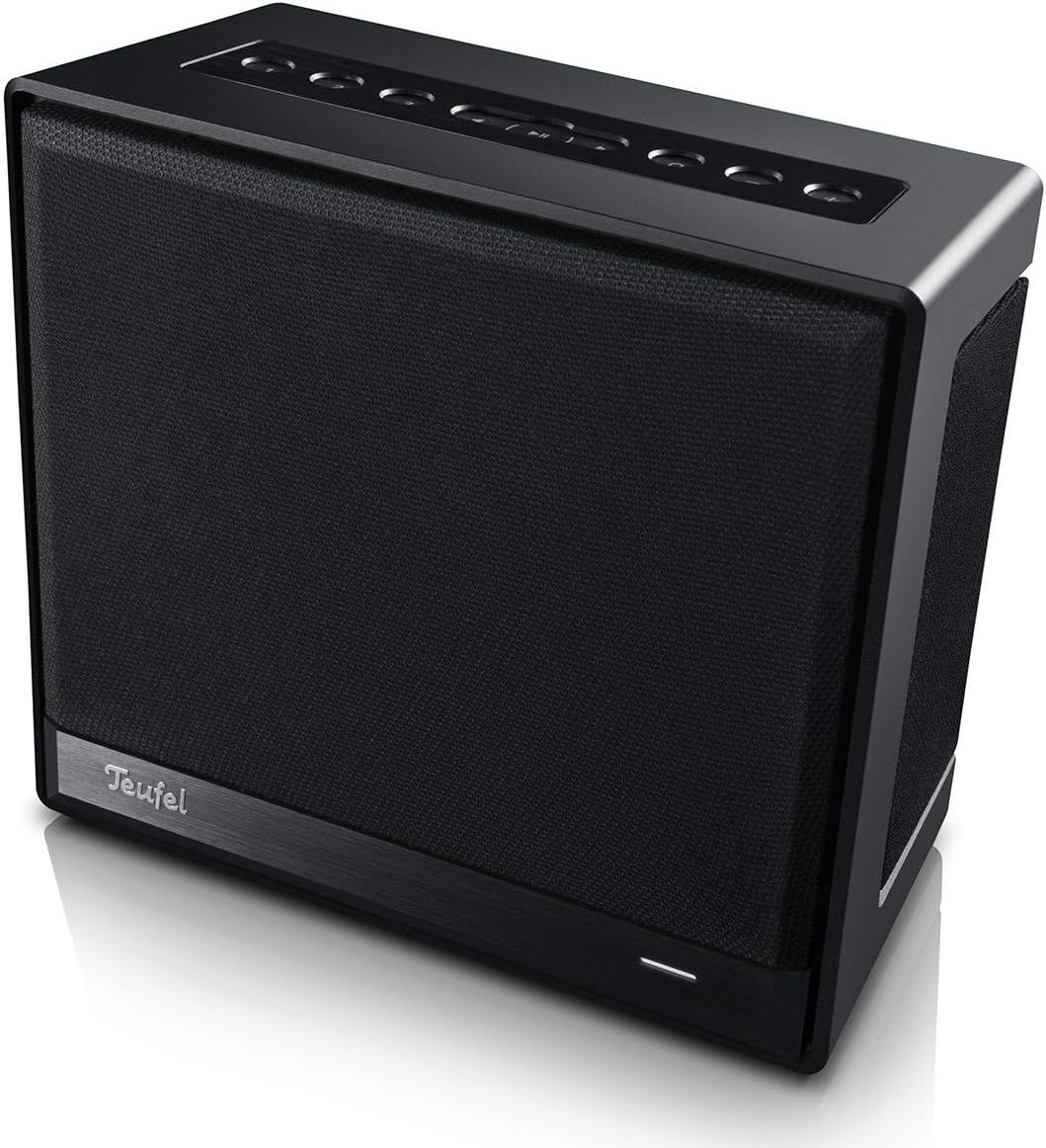 Teufel ONE S Kompakter Multiroom Bluetooth Lautsprecher mit WLAN, Wecker, Musikstreaming- schwarz, S