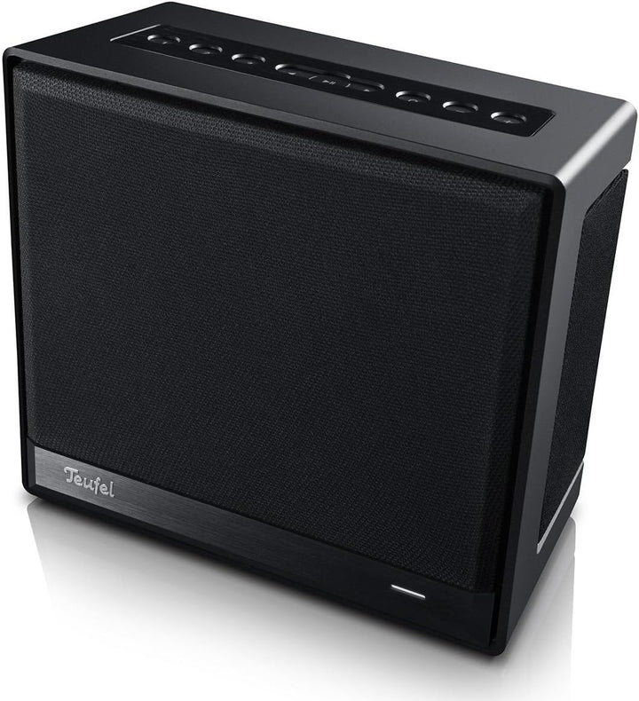 Teufel ONE S Kompakter Multiroom Bluetooth Lautsprecher mit WLAN, Wecker, Musikstreaming- schwarz, S