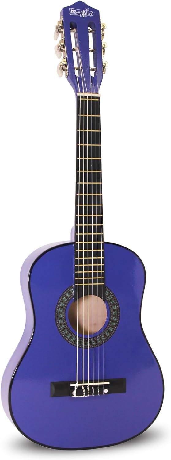 Music Alley MA-52 Classical Acoustic Guitar Kids Guitar and Junior Guitar Blue, Blue