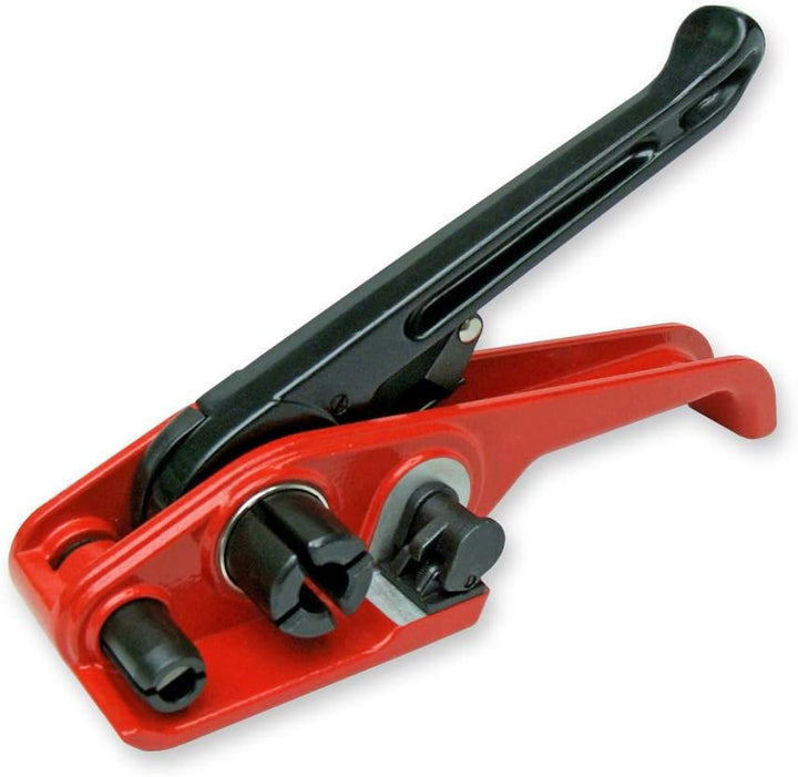 2 Rollen Umreifungsband 19 mm, 600 m + 300 Metallverschlussklemmen + Bandspanner, Umreifungsset