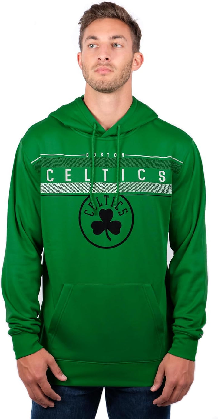NBA Herren Fleece Hoodie Pullover Sweatshirt Poly Midtown, Herren, Midtown Hoodie M Teamfarbe, M Tea