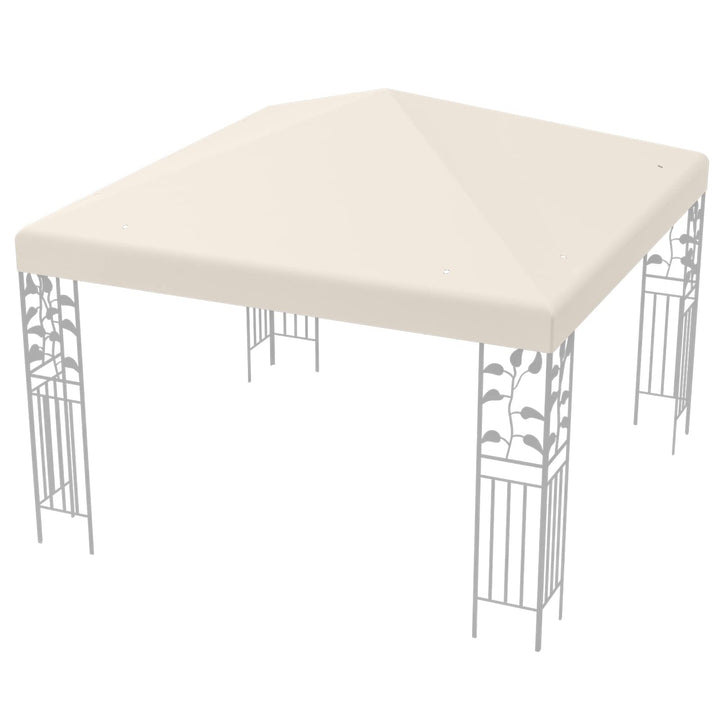 COSTWAY 3x3m Ersatzdach für Garten Pavillon, Pavillondach Ersatzbezug mit Ablauflöchern & Klettversc