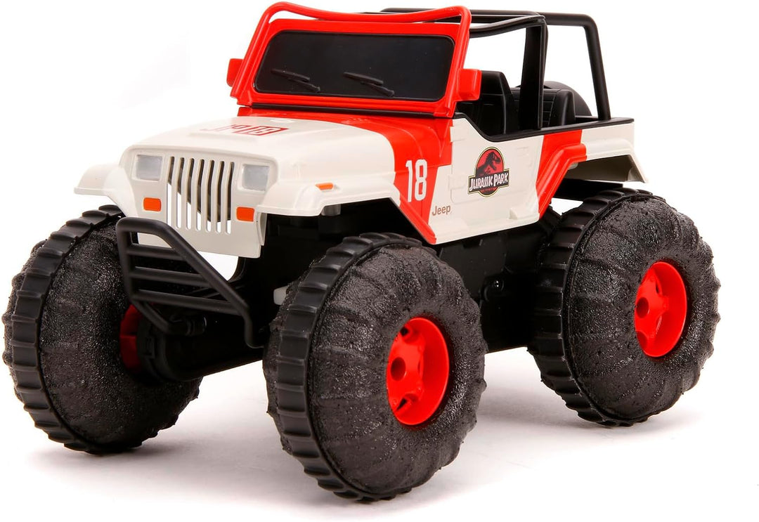 Jada Toys Jurassic Park RC Sea and Land Jeep 1:16, Mehrfarbig, 253255045