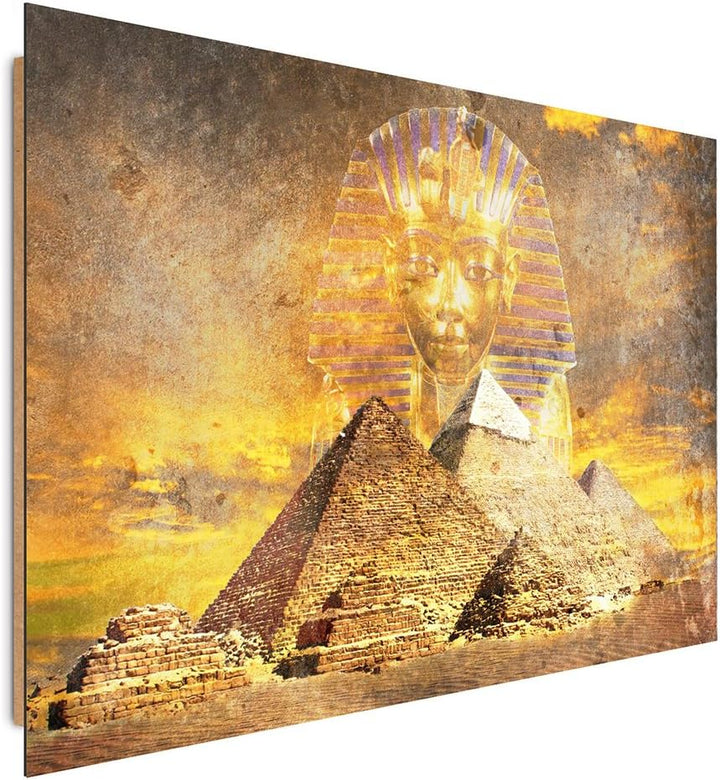 Feeby. Wandbilder - 1 Teilig- 50x70 cm - Bilder Kunstdrucke Deko Panel, ÄGYPTEN, PYRAMIDEN, MODERN,