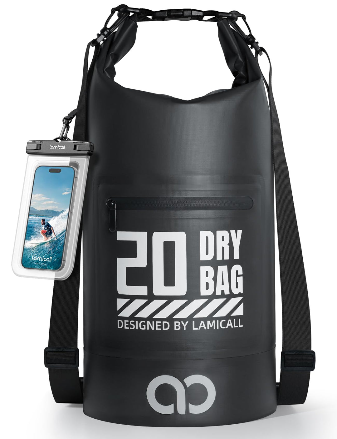 Lamicall Dry Bag, wasserdichte Tasche - [Robust & Kratzfest] 5L/10L/20L/30L/40L Rucksack Wasserdicht