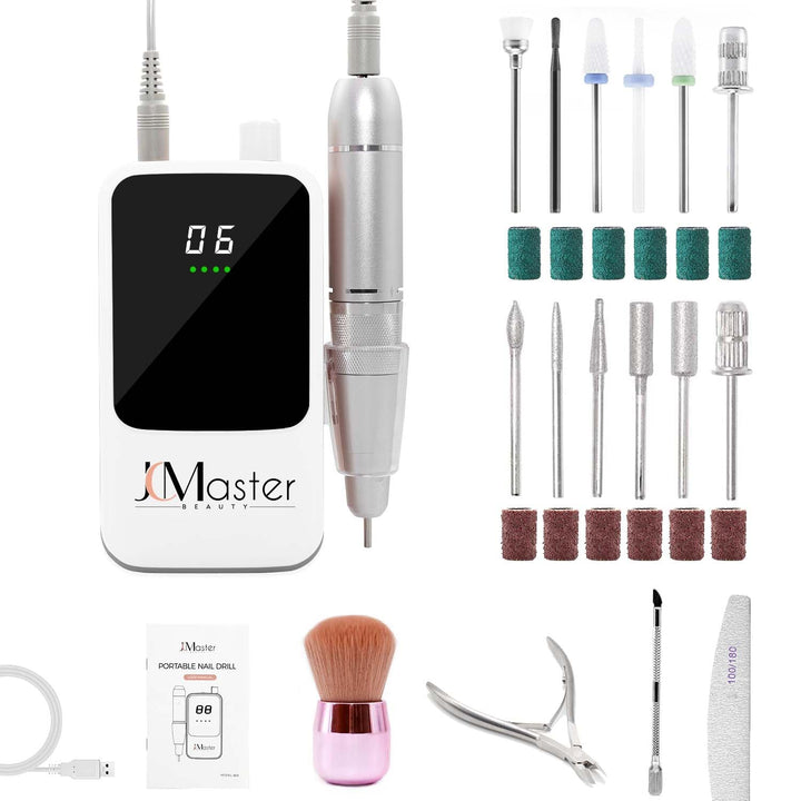 Nagelfräser JCMaster Profi, Fräser Nägel 35.000 U/Min, tragbare Elektrische Nagelfeile für Gelnägel
