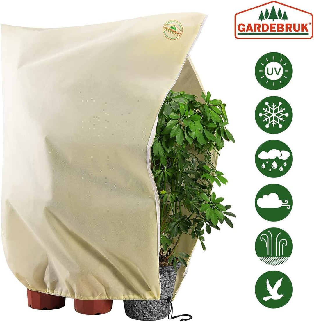 Gardebruk® Kübelpflanzensäcke 3er Set 200x240 cm 70g/m² Reissverschluss Garten Frostschutzhaube Wint