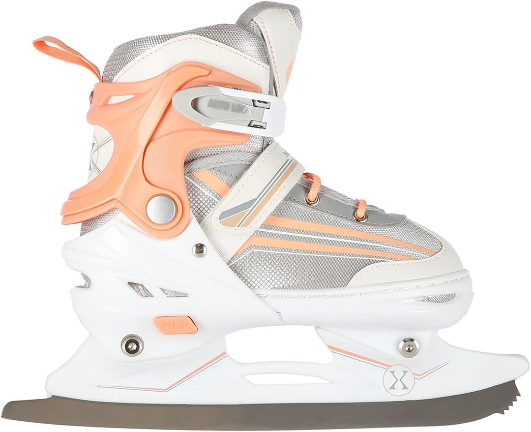 2in1 Inlineskates/Schlittschuhe Nils Extreme Lucky Weiss/Rosa ABEC7 Gr. 39-43 verstellbar