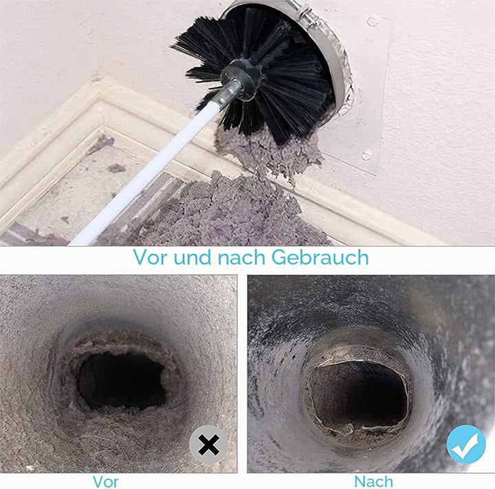 Ruolin Ofenrohrbürste Ofenbürste Kaminbürste, Kaminbürsten-Kit, Kanalentlüftungs Reinigungsset, Bürs