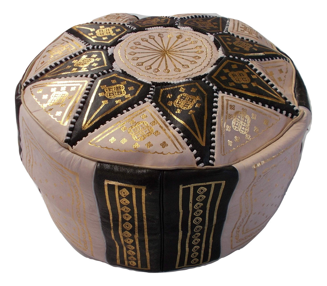 Pouf Puff Sitzsack Puf Marokko aus echtem Leder Arabo Ethnische Fussstütze OTTOMANO Handmade 2209191