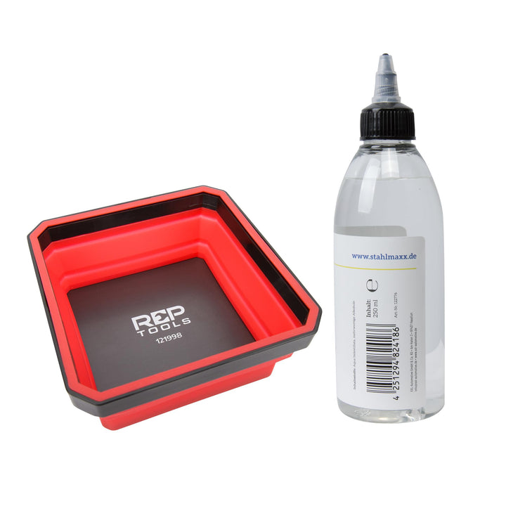 Rauchöl 250ml für Raucherzeuger KFZ und Magnetschale faltbar 115 x 115 mm