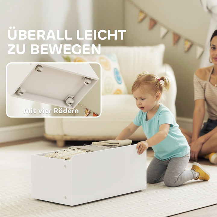 AIYAPLAY Kinderregal, Kinder-Bücherregal mit 6 herausnehmbaren Aufbewahrungsboxen, Bücherablagen, ro