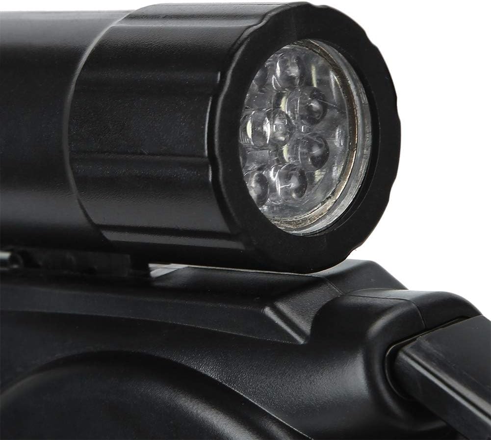 Ausziehbare Hundeleine mit LED-Taschenlampe, 4,5 M, Leichte Hundeleine, Ausziehbar mit Kausicherem S
