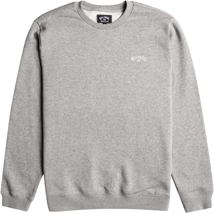 Billabong Herren Arch Cr Sweatshirt (1er Pack) S Grey Heather, S Grey Heather