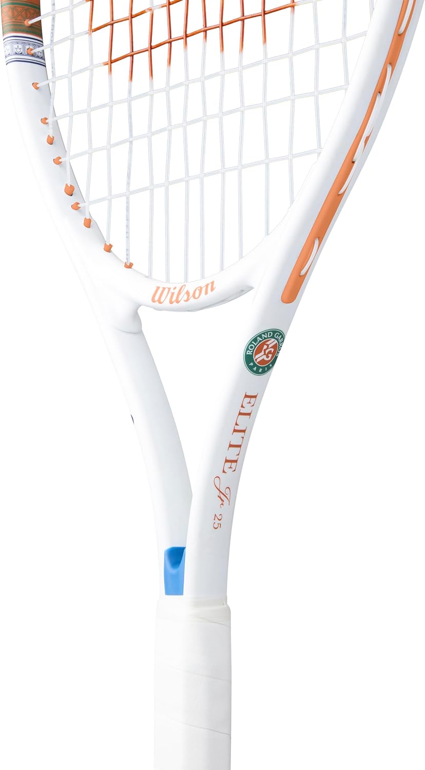 Wilson Roland-Garros 2026 Elite Jr 25 Tennisschläger, Leicht & einfach zu manövrieren, Mit Halbhülle