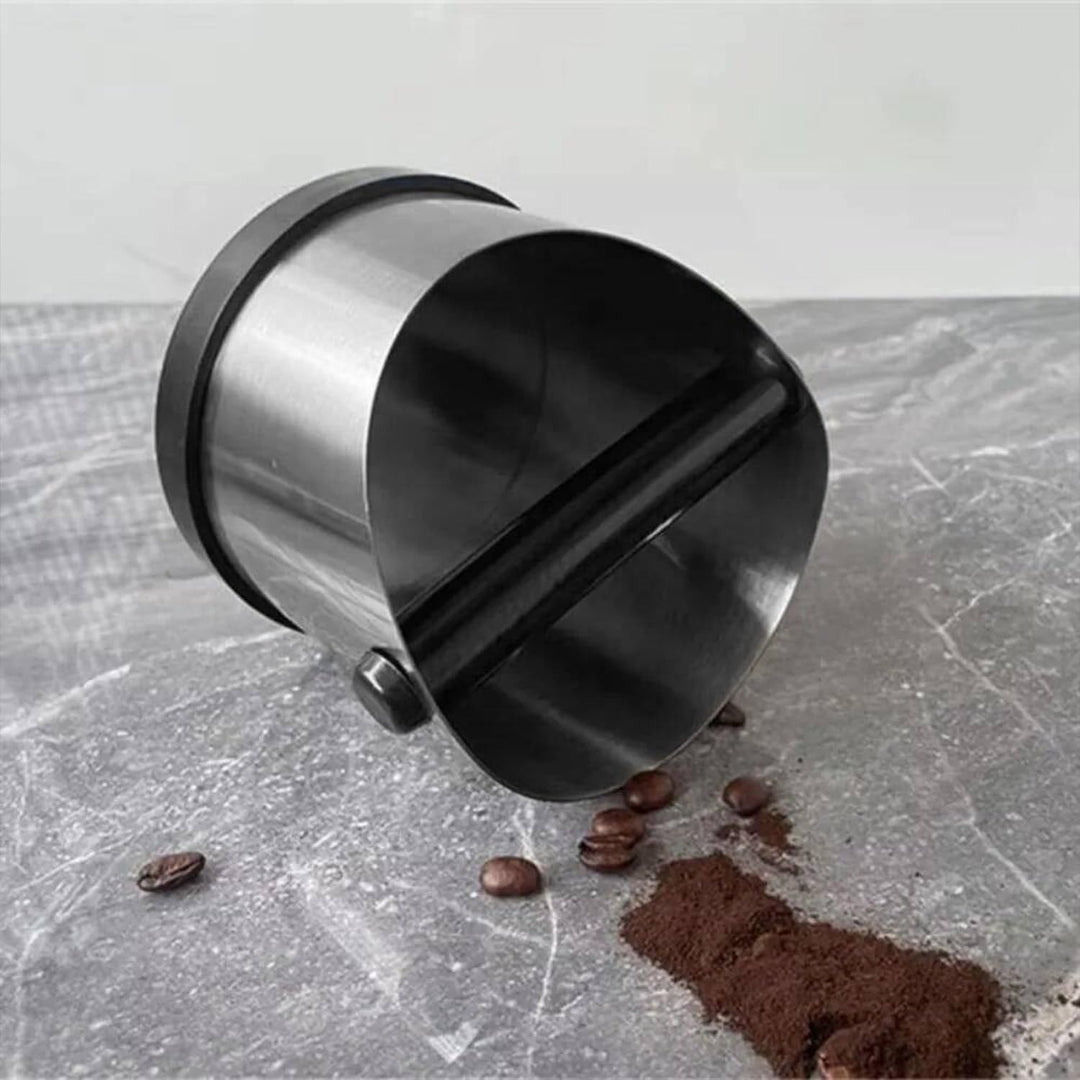 Abklopfbehälter für Siebträger: 700 ml Edelstahl Knock Box Espresso - Kaffee Abschlagbehälter & Sieb