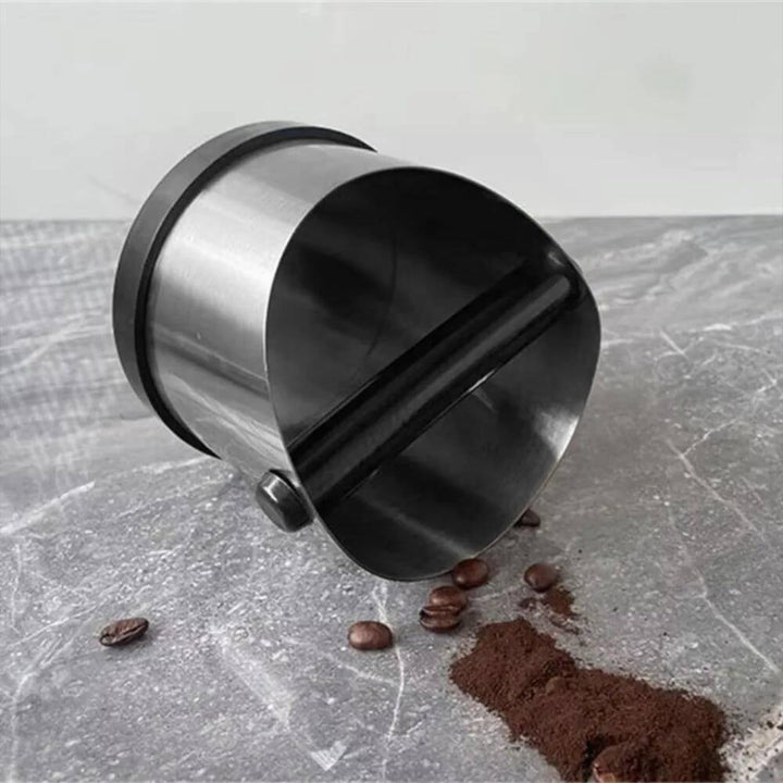 Abklopfbehälter für Siebträger: 700 ml Edelstahl Knock Box Espresso - Kaffee Abschlagbehälter & Sieb
