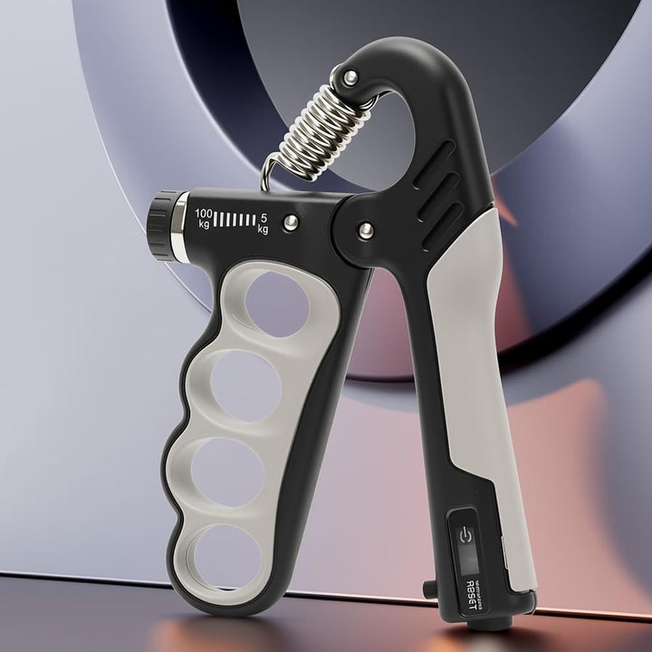2 Stück Griffkraft Trainer, 5-100kg Handgriff Trainer, Verstellbare Unterarm Trainingsgerät, Finger