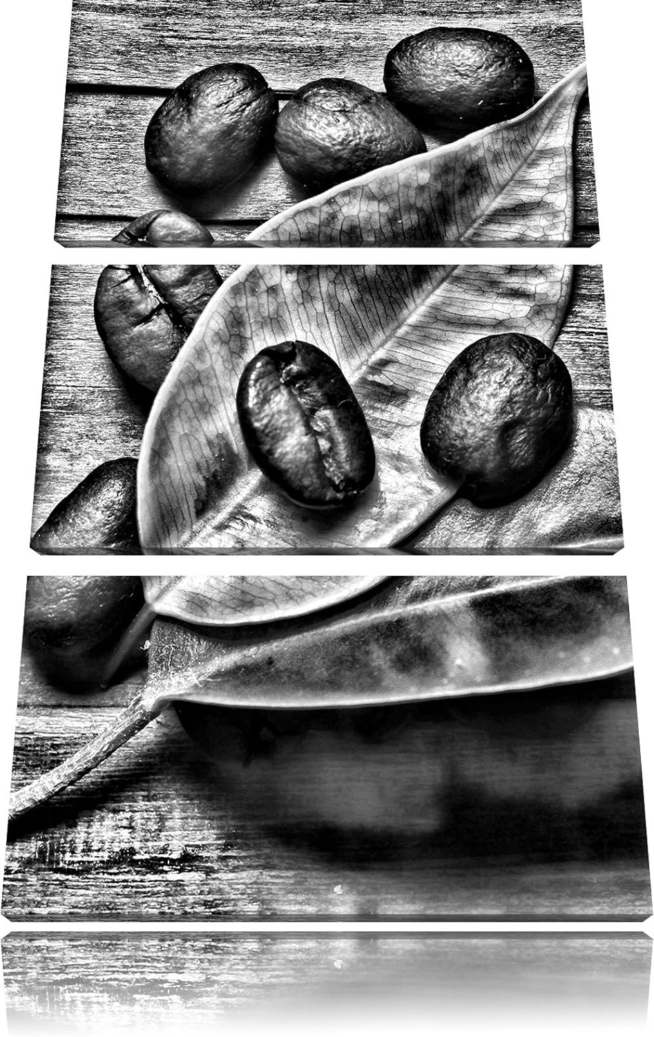 Pixxprint Kaffee Mahlen als Leinwandbild/Grösse: 3 Teilig (120x80 cm) cm/Wandbild/Kunstdruck/fertig