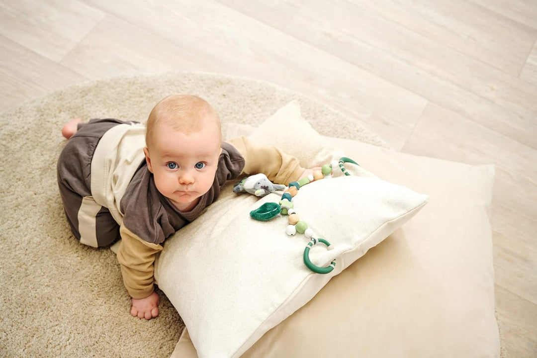 Eichhorn - Baby Hipp Collection - Wagenkette mit verschiedenen Elementen, Plüschesel mit Rasselfunkt