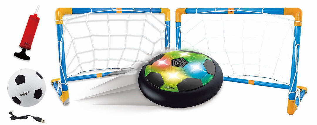 Lexibook, Aerofoot, Hovercraft Fussballscheibe, 2 Tore, Pumpe und aufblasbarer Ball enthalten, gleit