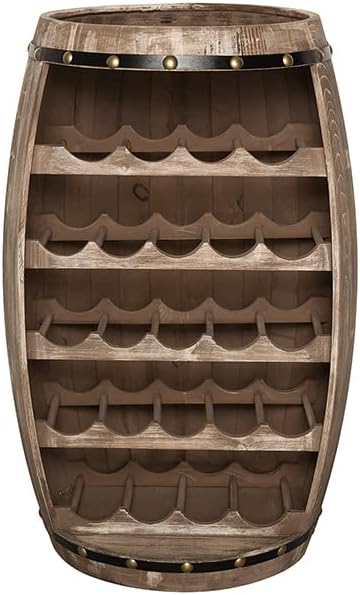 riess-ambiente.de Authentisches Weinregal Bodega 80cm Natur Weinfass Shabby Pinie