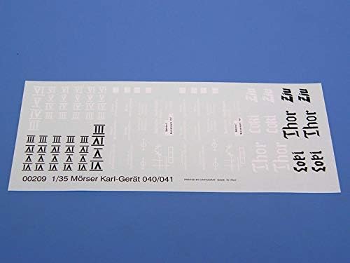 Trumpeter 00209 Modellbausatz Mörser Karl Gerät 040/041 auf Eisenbahn-Transport-Trailer, Mittel