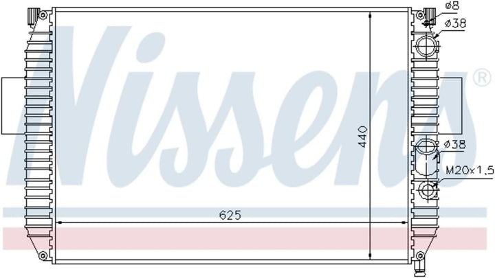 Nissens 61975 Kühler, Motorkühlung