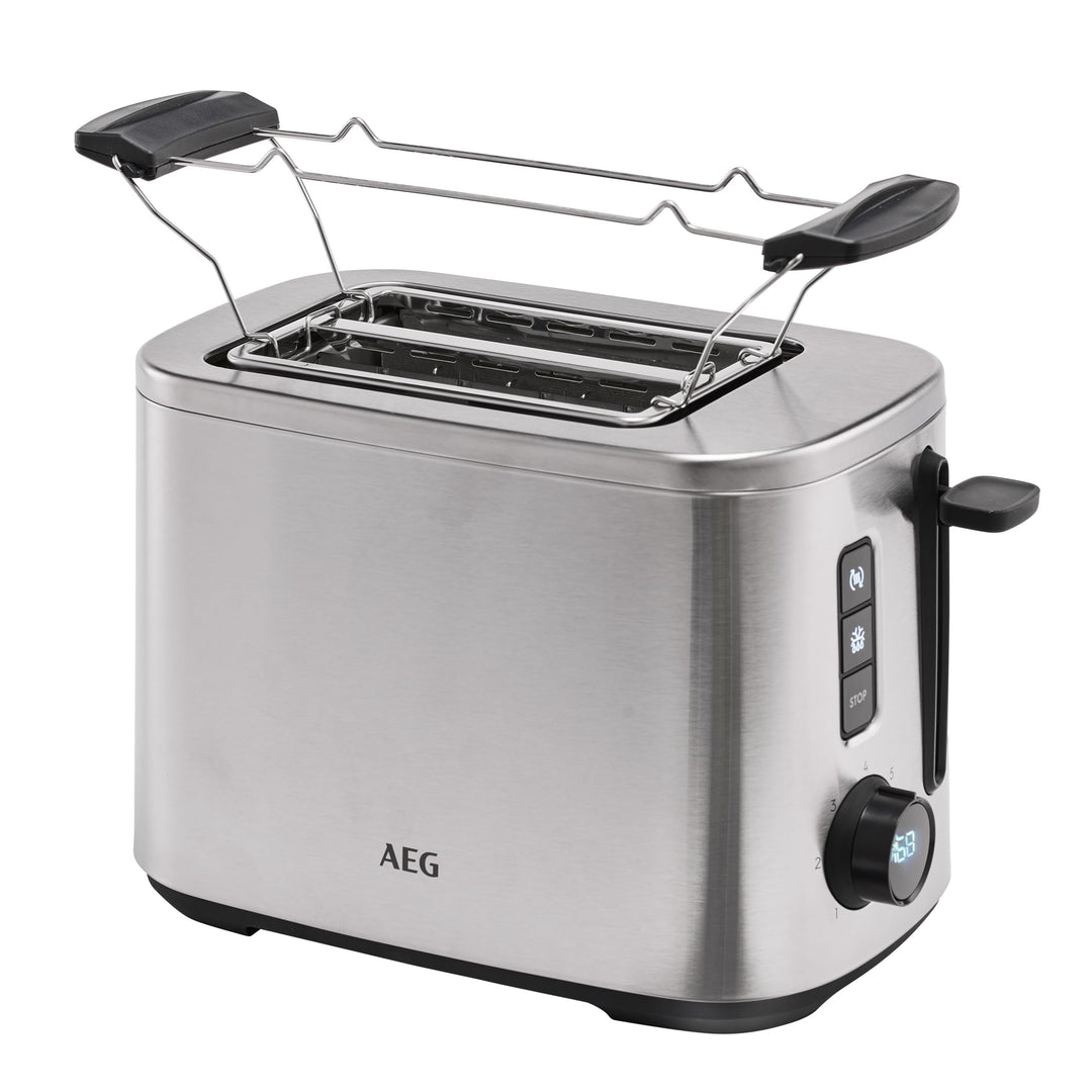 AEG T5-1-4ST Toaster Deli 5 / 7 Toasteinstellungen / Countdown-Timer / Stopp-, Auftau-, Aufwärmknopf