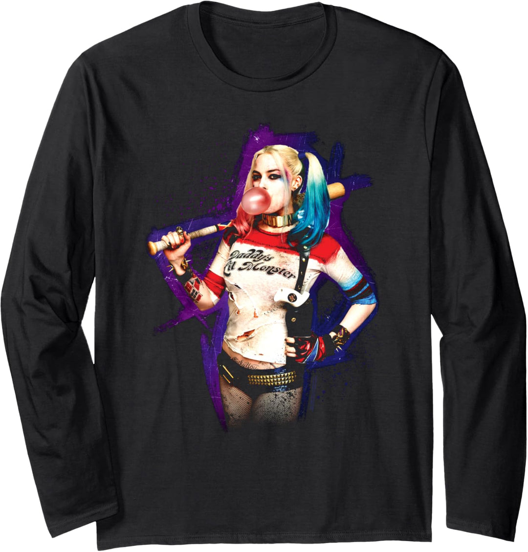 Suicide Squad Harley Quinn Bubble Langarmshirt