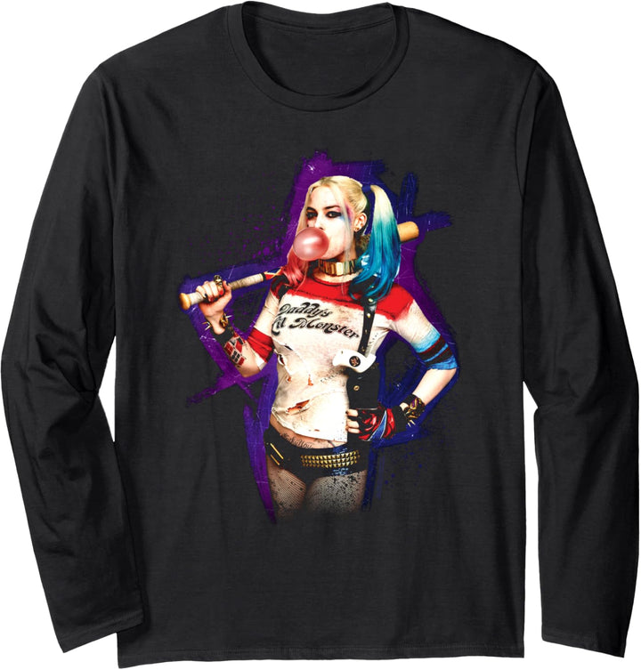 Suicide Squad Harley Quinn Bubble Langarmshirt