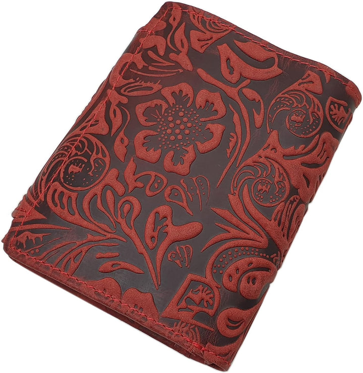 myledershop Vollrindleder Damen Hochformat Geldbörse/Geldbeutel/Portemonnaie mit Aussenriegel mit Li