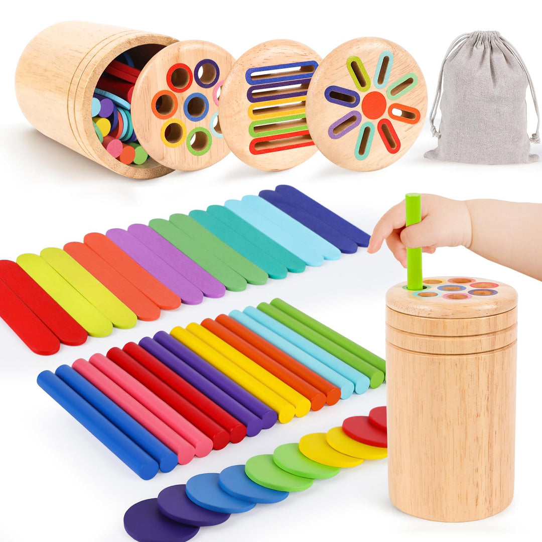 Montessori Spielzeug ab 1 Jahr, Spielzeug ab 1 2 Jahre Mädchen Jungen Baby Spielzeug Geschenk Mädche