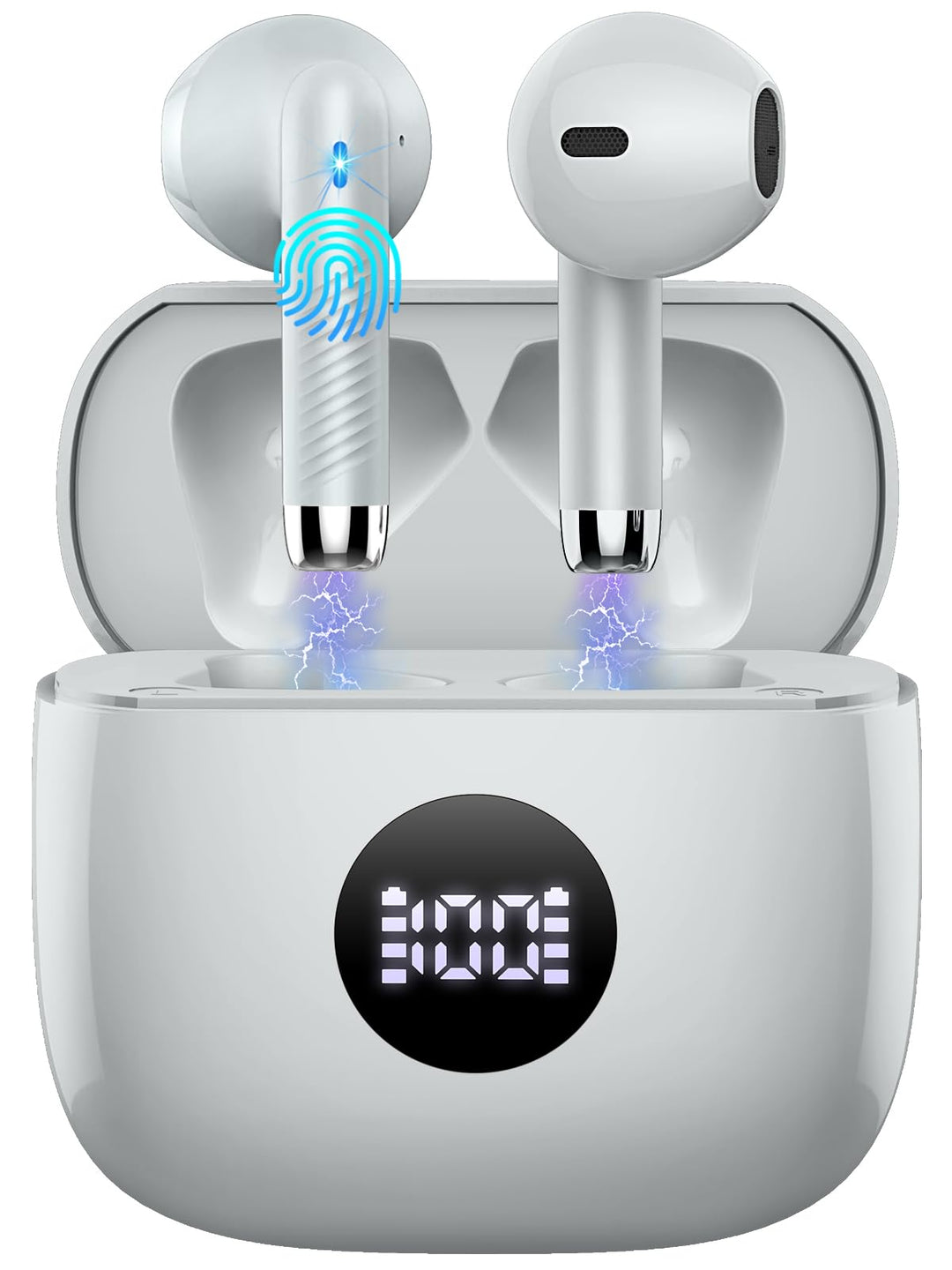 Kopfhörer Kabellos Bluetooth 5.4, Bluetooth Kopfhörer HiFi Stereo mit 4 ENC Noise Cancelling Mic, 40