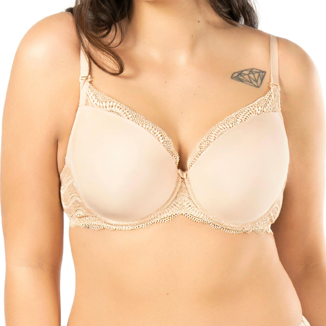 Nipplex Pepite Push-up-BH für Damen – Glatter, Gepolsterter BH mit Spitze – Dekolleté-Enhancer-BH –