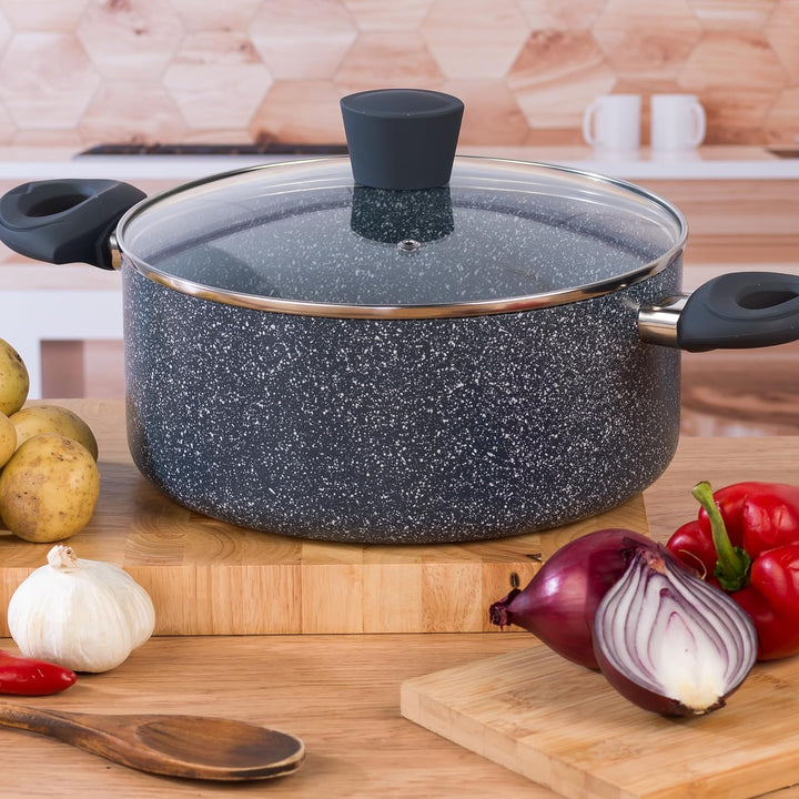Russell Hobbs Kochtopf Induktion 24cm, Topf mit Glasdeckel 4.5L, Antihaftbeschichteter Suppentopf fü