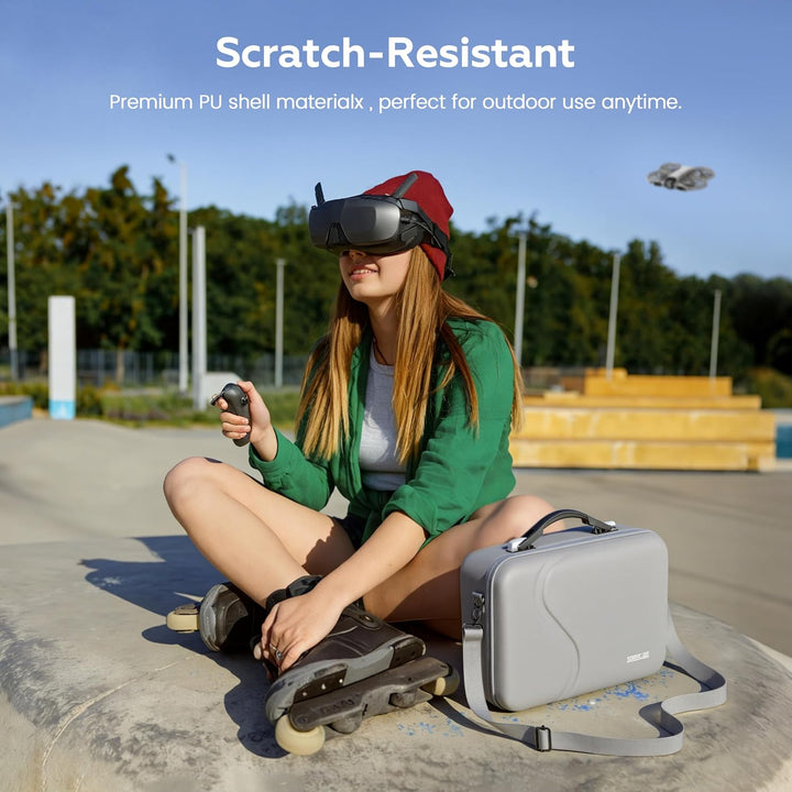 STARTRC Tasche für Neo 2 und Goggles N3 Zubehör, Tragbar PU Tragetasche für DJI Neo 2 Motion Fly Mor