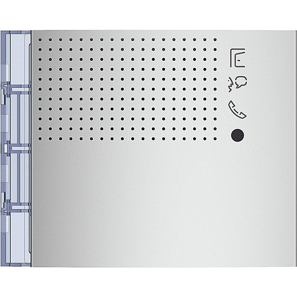 BTicino, Audio-Frontblende SFERA ohne Ruftasten, für SFERA Audio-Türstation, Farbe: Allmetal, 351101