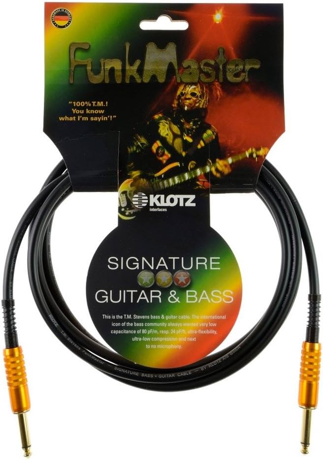 KLOTZ FunkMaster high end gitarren- & bass kabel (gerade - gerade) (3,0), 3,0