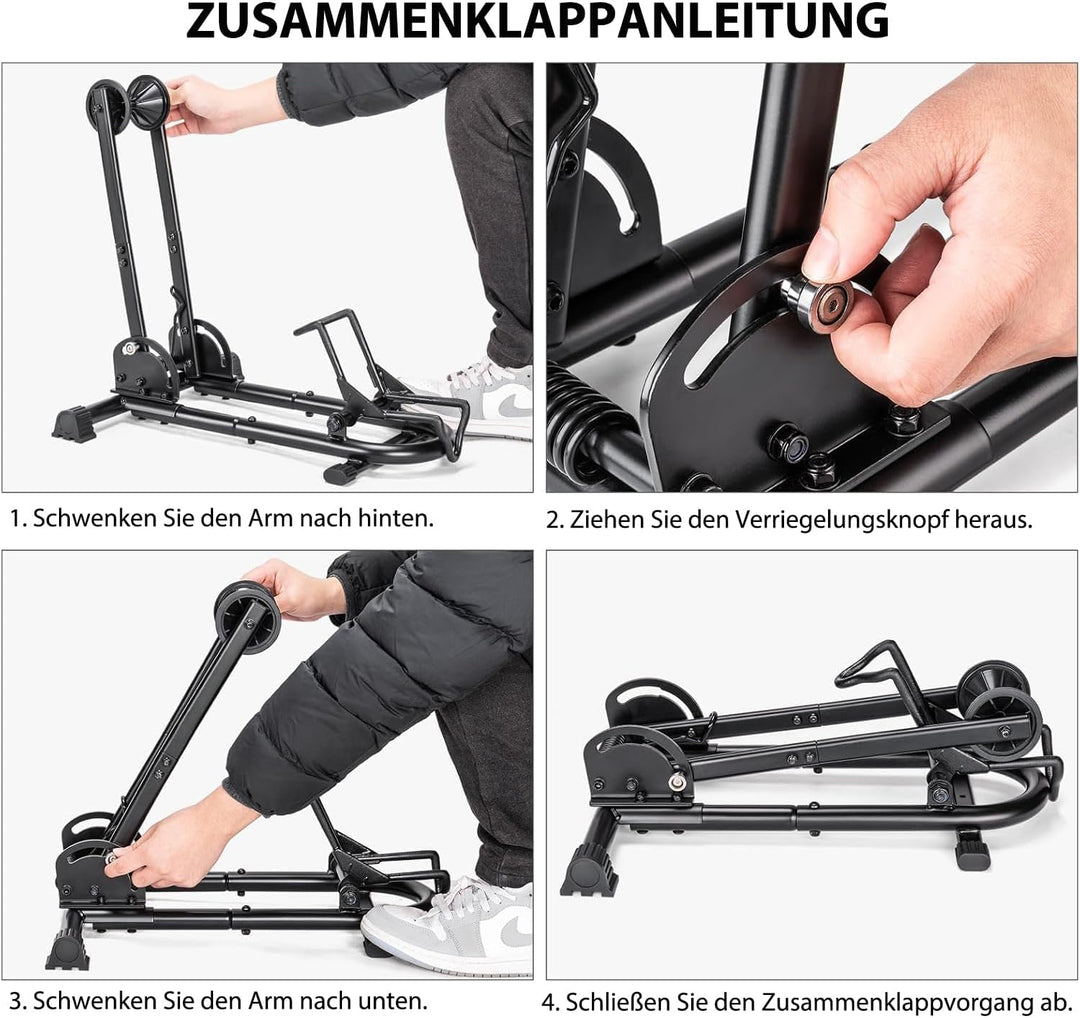 CXWXC Fahrradständer Boden 26 bis 29 Zoll und 650C -700C,Fahrrad Ständer für Ihre Garage,Haus oder F