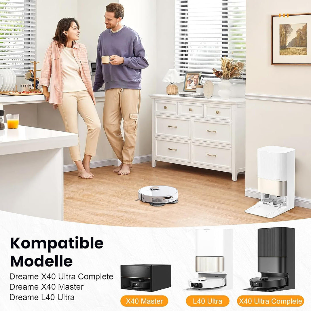 20 Stück Zubehör für Dreame L10s Ultra Gen 3 / L50 Ultra AE / X40 Ultra/L40 Ultra / X40 Master/Mova