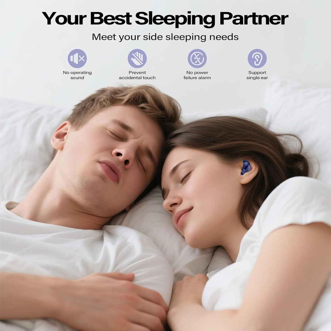 Bluetooth Kopfhörer, Schlafkopfhörer, In-Ear Kopfhörer Kabellos Bluetooth 5.4, Hi-Fi Sound mit ANC+E