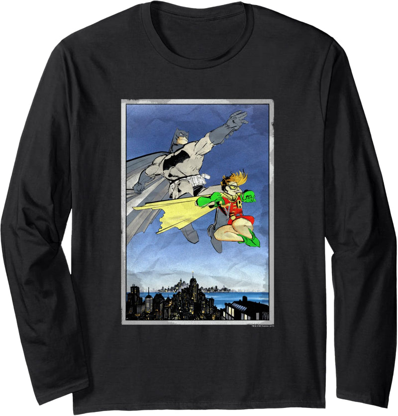 Batman and Robin Duo Langarmshirt