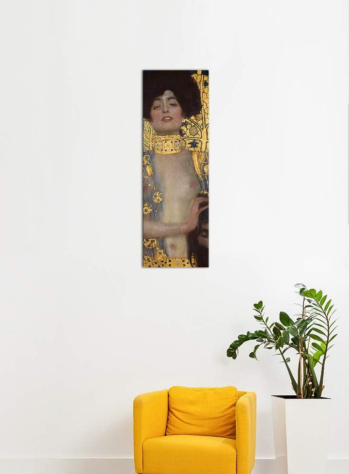 Bilderdepot24 Bild auf Leinwand | Gustav Klimt - Judith I (und der Kopf des Holofernes) in 40x120 cm