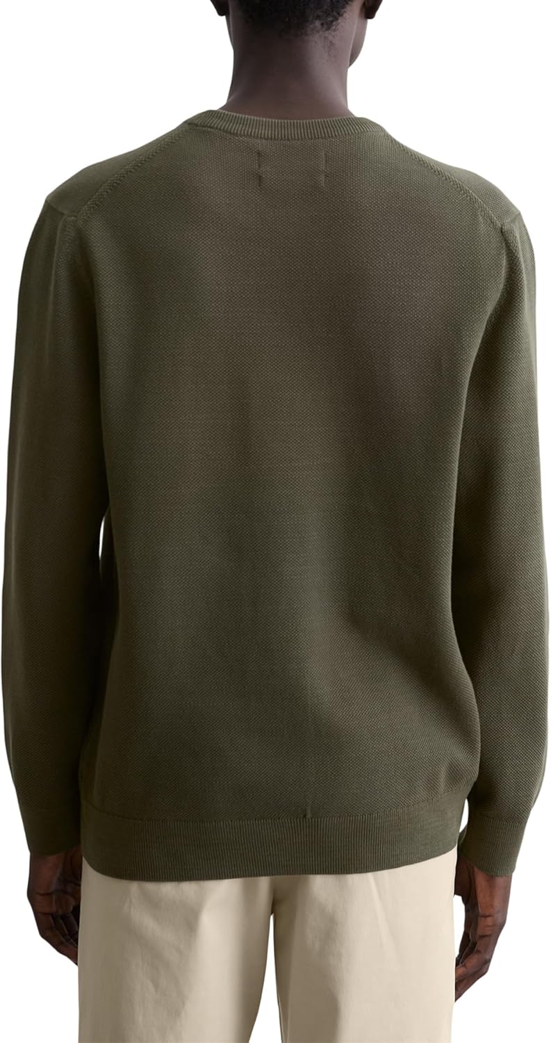 Marc O'Polo Herren Pullover aus Bio-Baumwolle mit Rundhalsausschnitt M Neverland Iron, M Neverland I