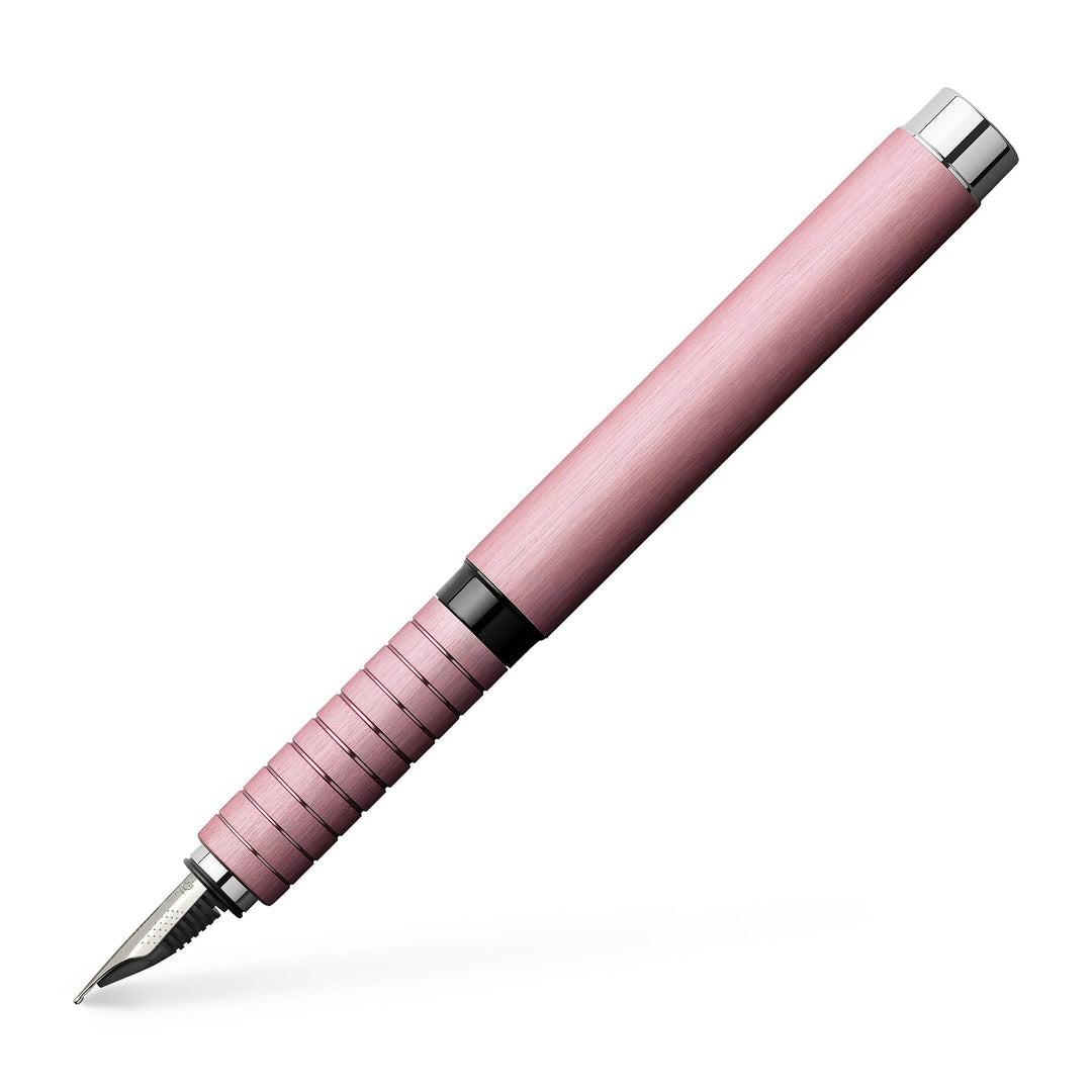Faber-Castell 148421 - Füller Essentio, Feder F, Aluminium Rose rosé Füller Feder F, rosé Füller Fed