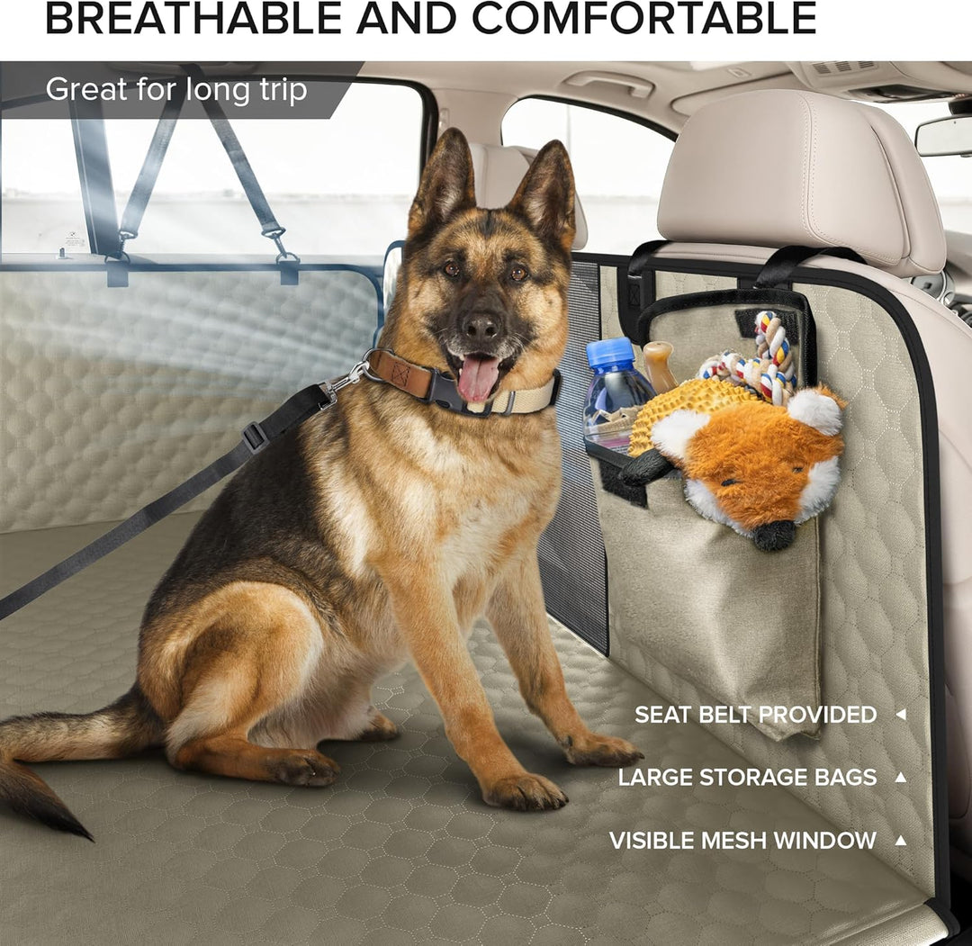 SHARLOVY XL LKW-Rücksitzverlängerung für Hunde, grosse Harte Unterseite, Hundeautositzbezug für Rück