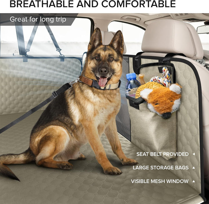 SHARLOVY XL LKW-Rücksitzverlängerung für Hunde, grosse Harte Unterseite, Hundeautositzbezug für Rück